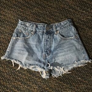 Super Down NEVERWORN revolve Denim Frayed Hem Women Shorts